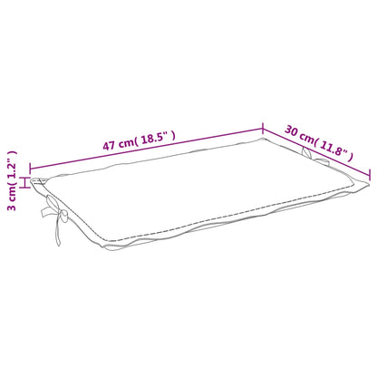 Cuscino per Lettino Prendisole Tortora Mélange 186x58x3cm - homemem39