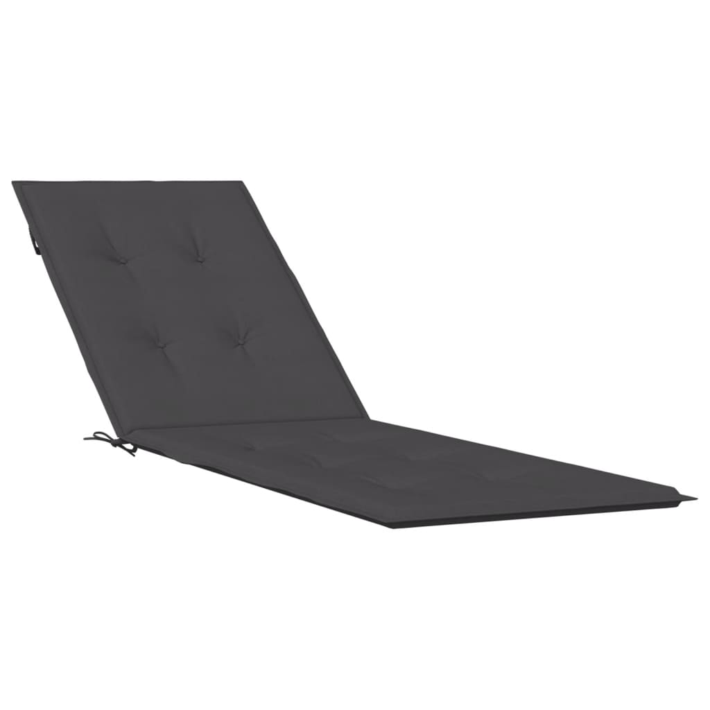 Anthracite Mélange Deckchair Cushion (75+105)x50x3cm in Fabric