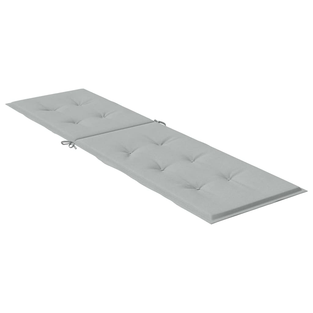 Deckchair Cushion Light Gray Mélange (75+105)x50x3 Fabric