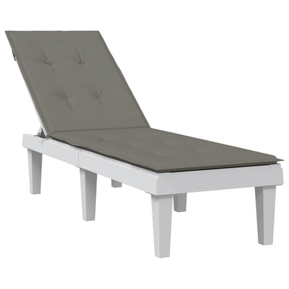 Deckchair Cushion Dark Gray Mélange (75+105)x50x3 Fabric