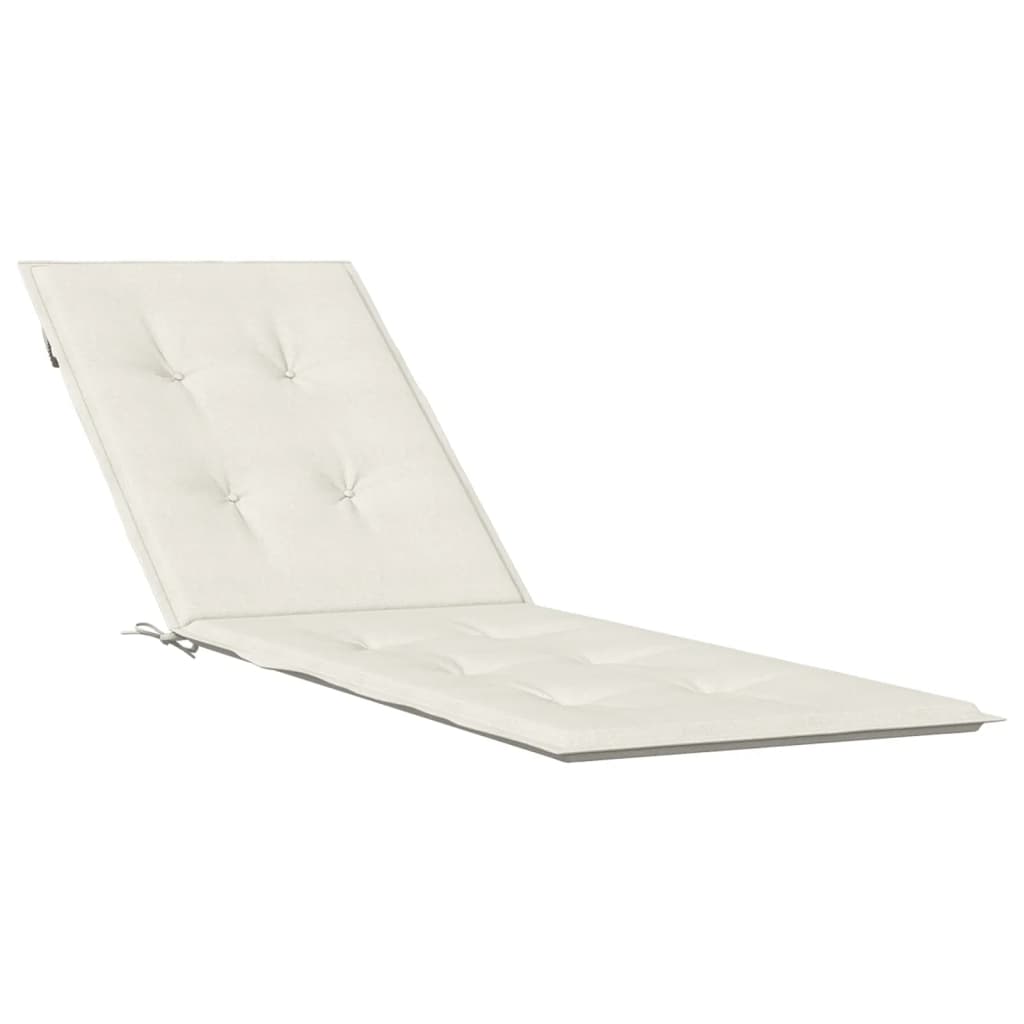 Cream Mélange Deckchair Cushion (75+105)x50x3 cm in Fabric