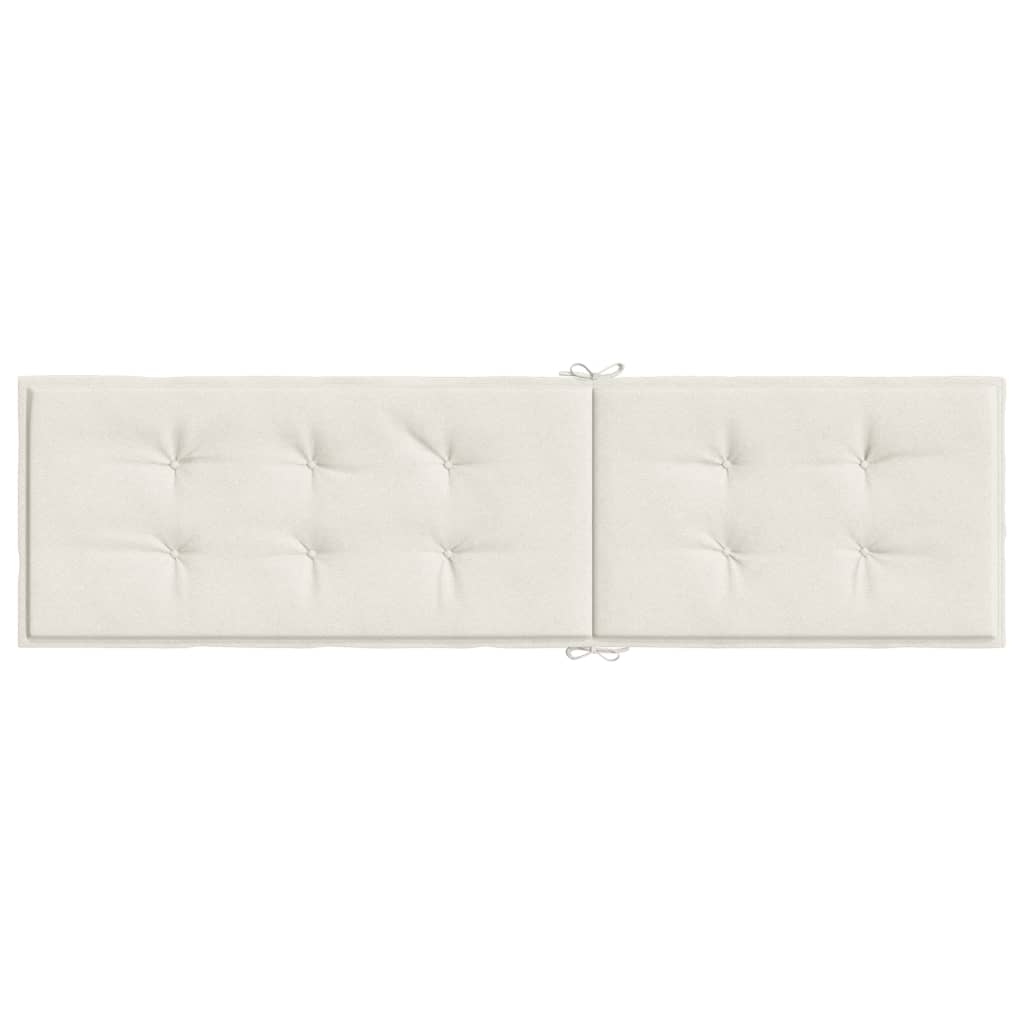 Cream Mélange Deckchair Cushion (75+105)x50x3 cm in Fabric
