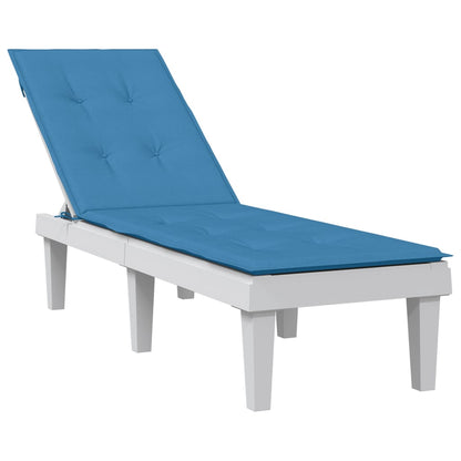 Blue Mélange Deckchair Cushion (75+105)x50x3 cm in Fabric