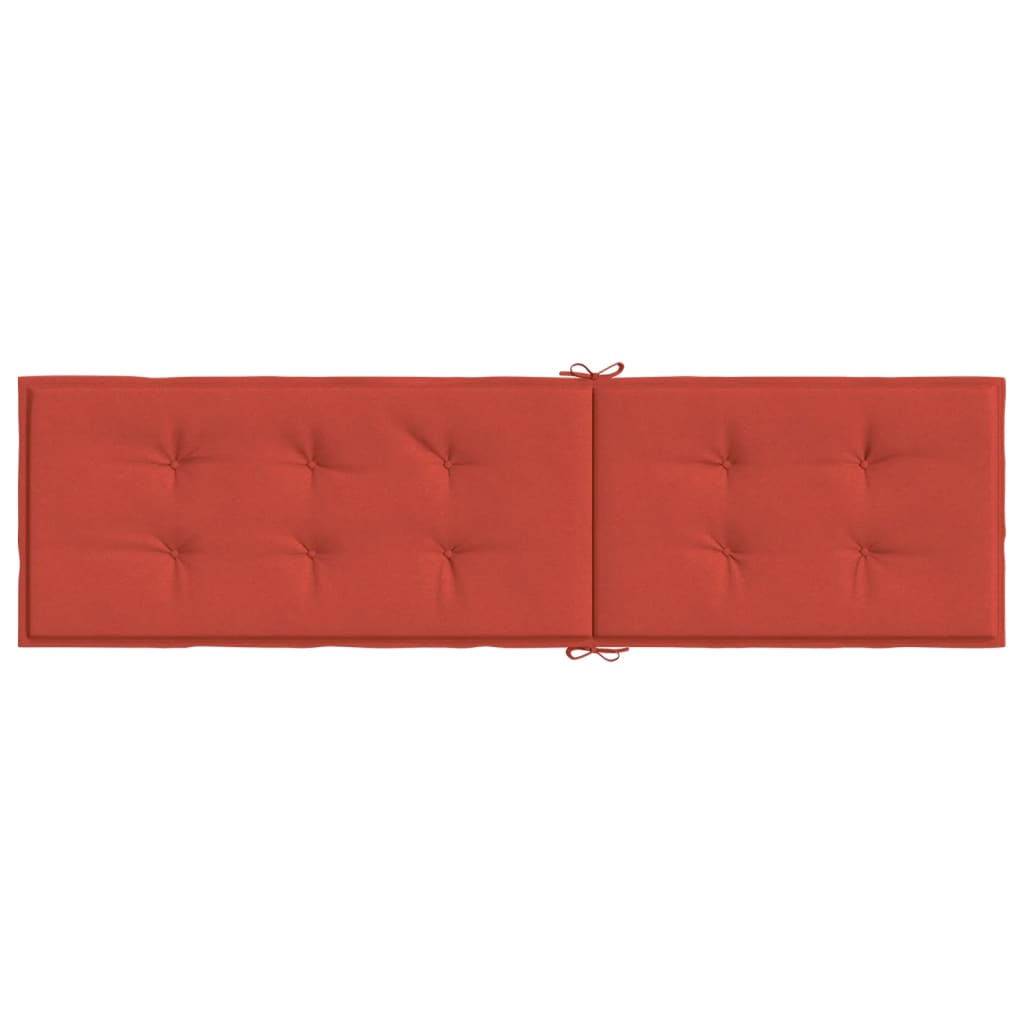 Cuscino per Sdraio Rosso Mélange (75+105)x50x3 cm in Tessuto