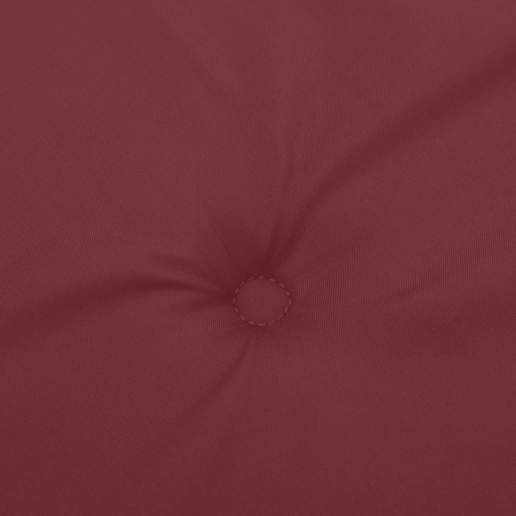 Cuscino per Sdraio Rosso Vino Mélange (75+105)x50x3 Tessuto