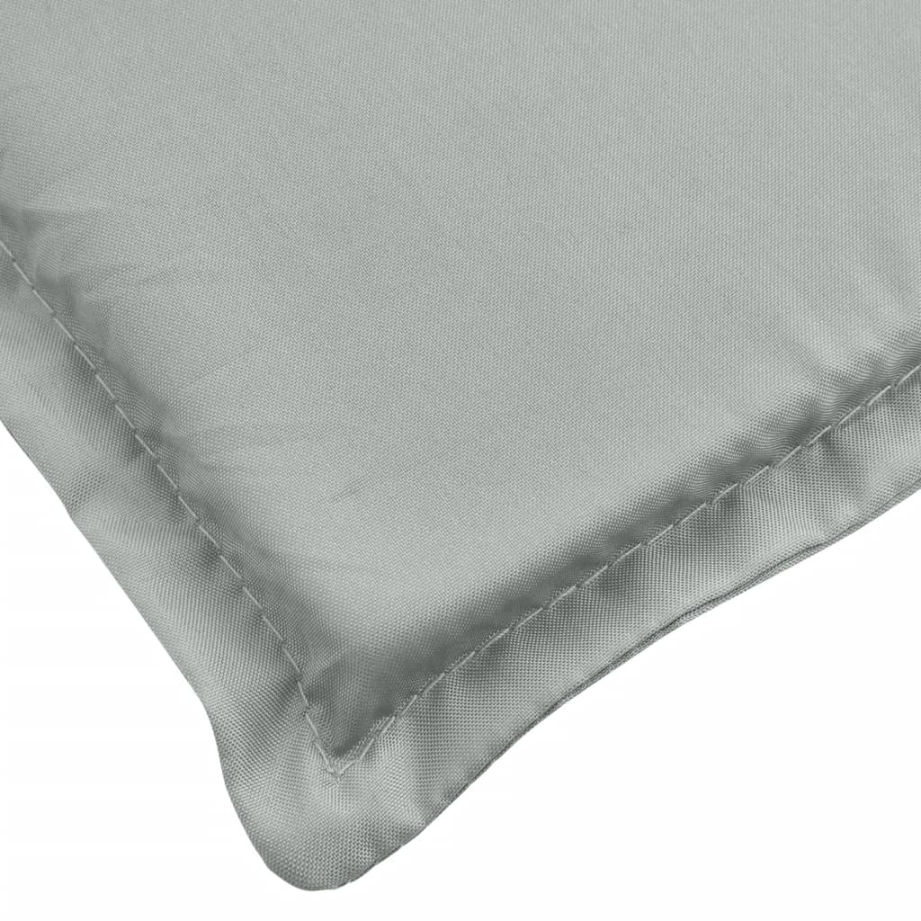 Cuscino per Lettino Prendisole Grigio Chiaro Mélange 200x50x4cm - homemem39