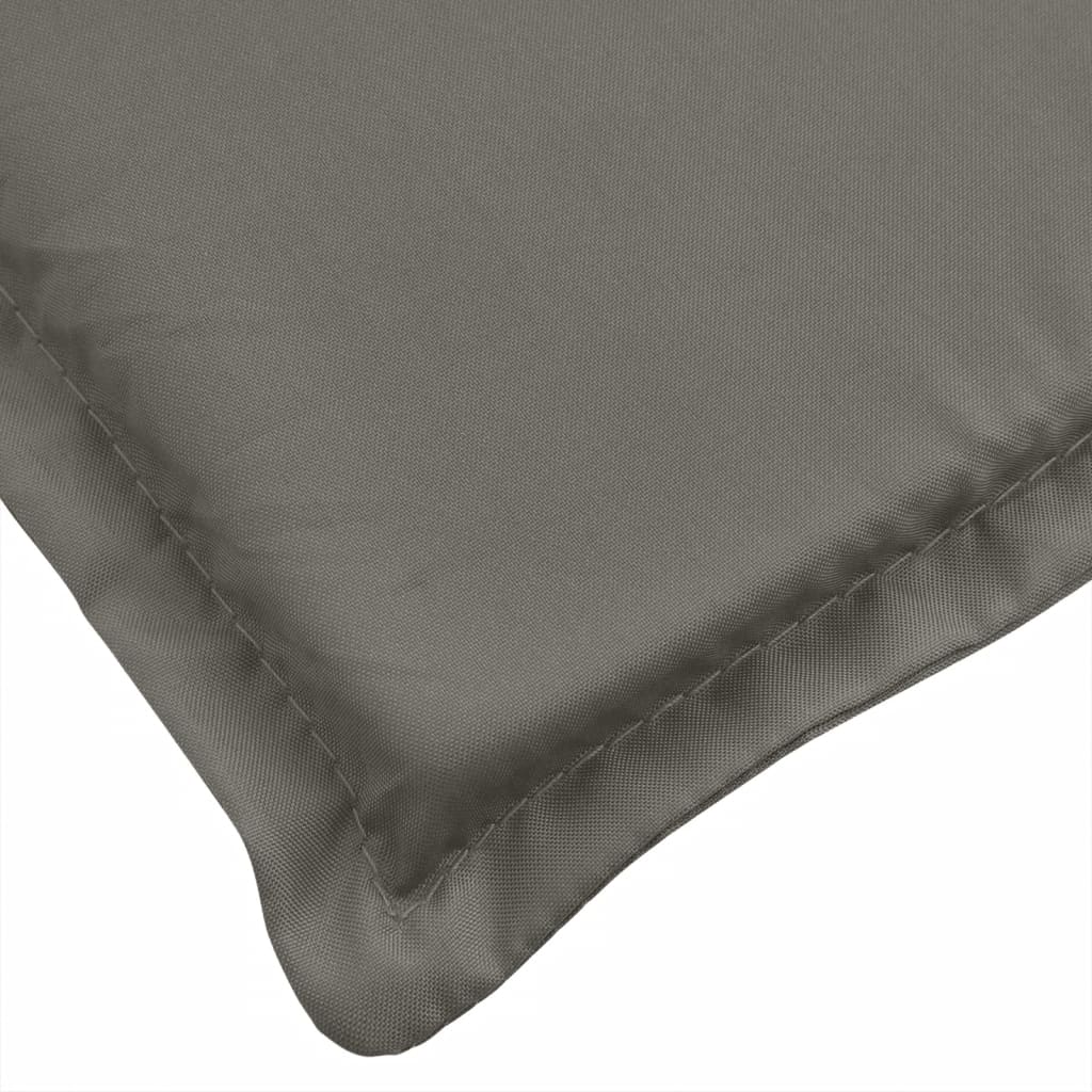 Cuscino per Lettino Prendisole Grigio Scuro Mélange 200x50x4cm - homemem39