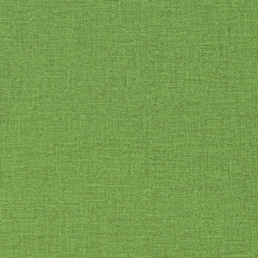 Lettino Prendisole con Cuscino Verde Mélange 200x50x4cm Tessuto