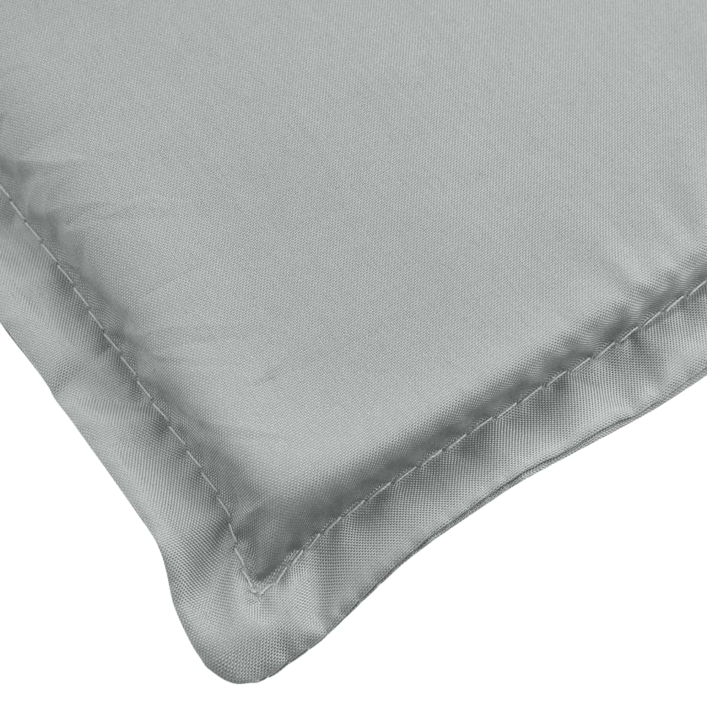 Cuscino per Lettino Prendisole Grigio Chiaro Mélange 200x60x4cm - homemem39