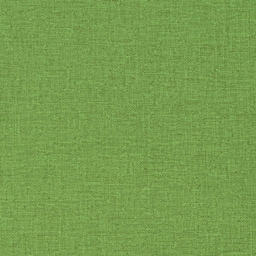 Lettino Prendisole con Cuscino Verde Mélange 200x60x4cm Tessuto