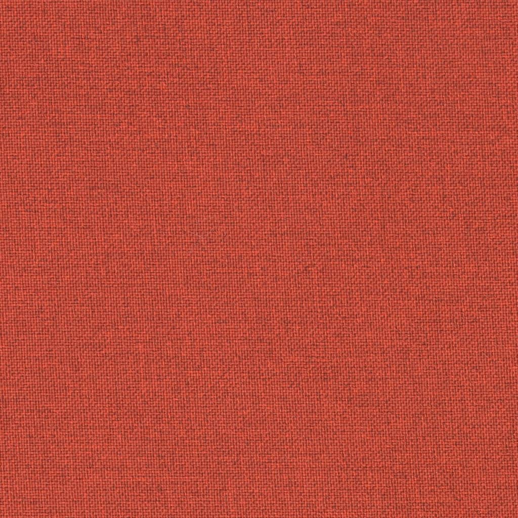 Lettino Prendisole con Cuscino Rosso Mélange 200x60x4cm Tessuto