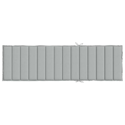 Cuscino per Lettino Prendisole Grigio Chiaro Mélange 200x70x4cm - homemem39