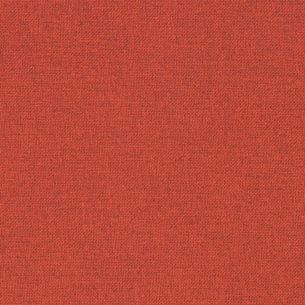 Lettino Prendisole con Cuscino Rosso Mélange 200x70x4cm Tessuto