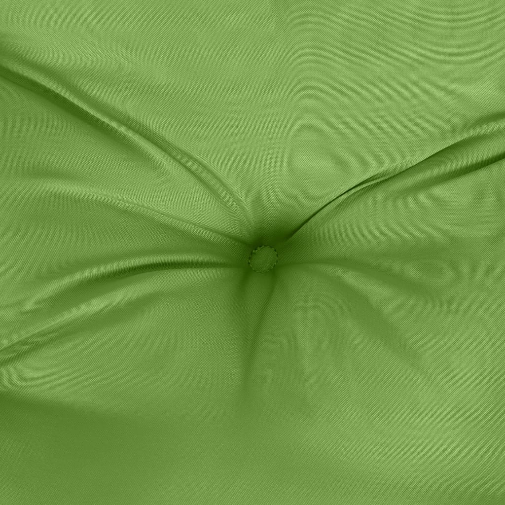 Garden Bench Cushion Green Mélange 100x50x7 cm Fabric