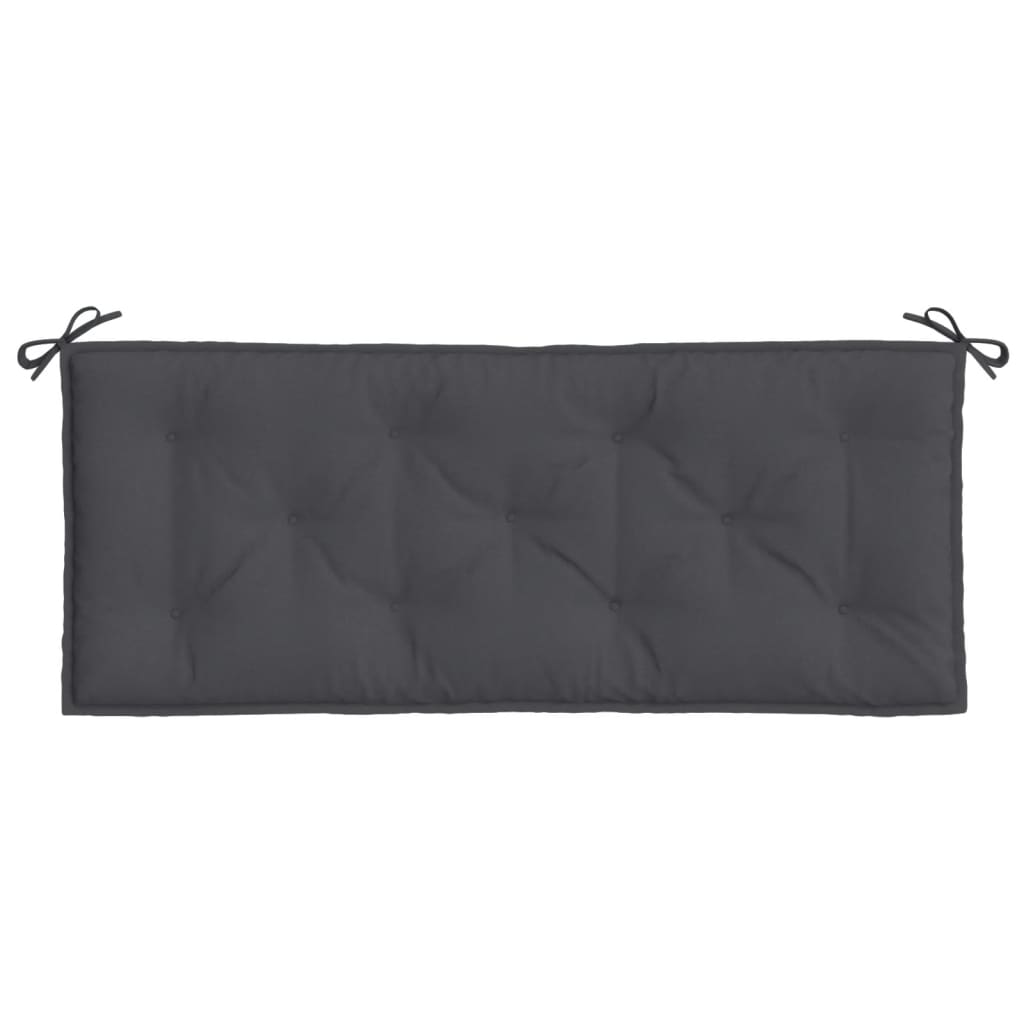 Garden Bench Cushion Anthracite Mélange 120x50x7 cm Fabric