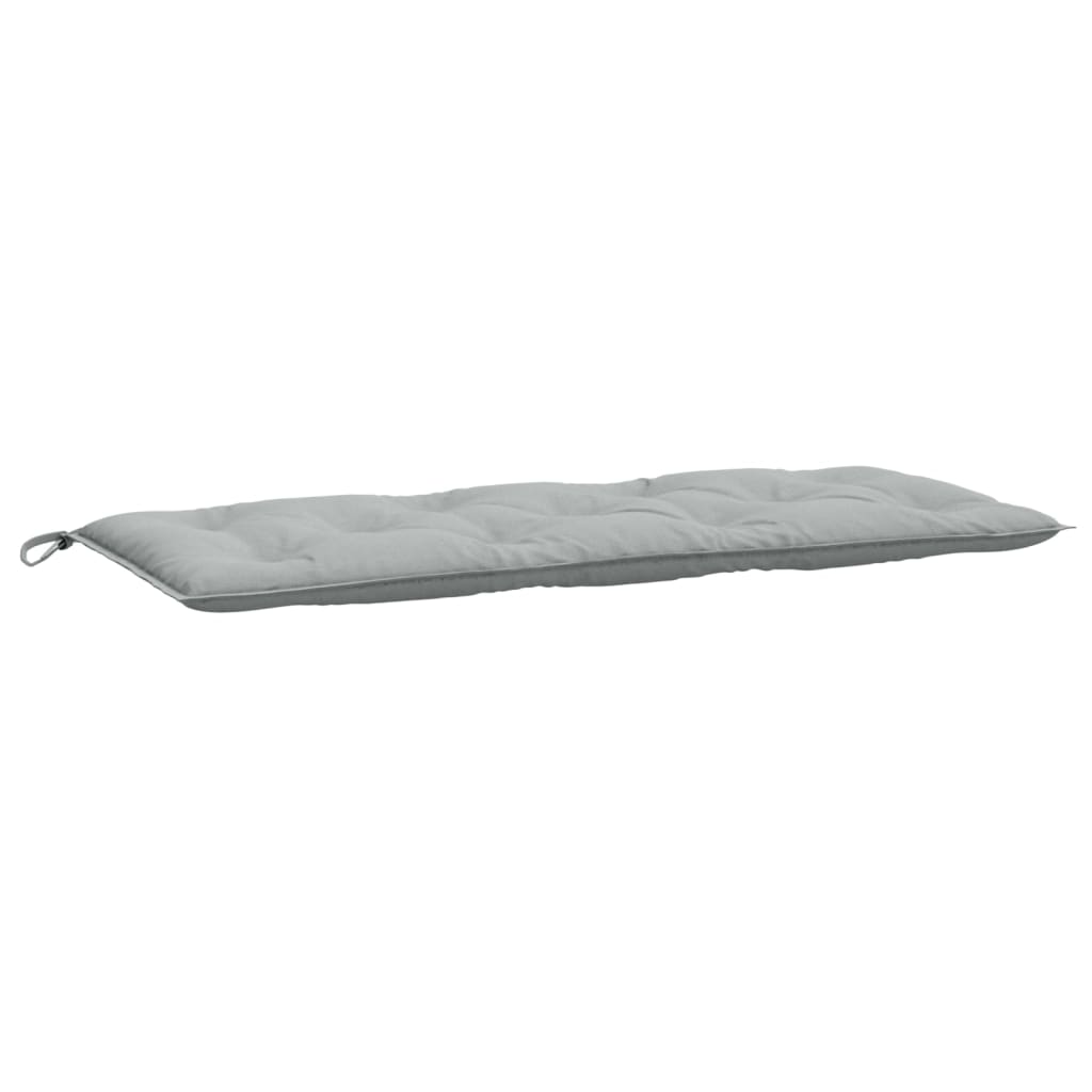 Garden Bench Cushion Light Gray Melange 120x50x7cm Fabric