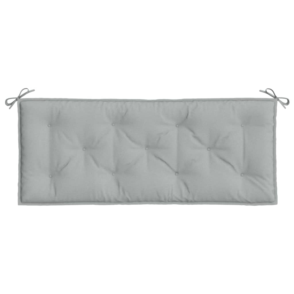 Garden Bench Cushion Light Gray Melange 120x50x7cm Fabric