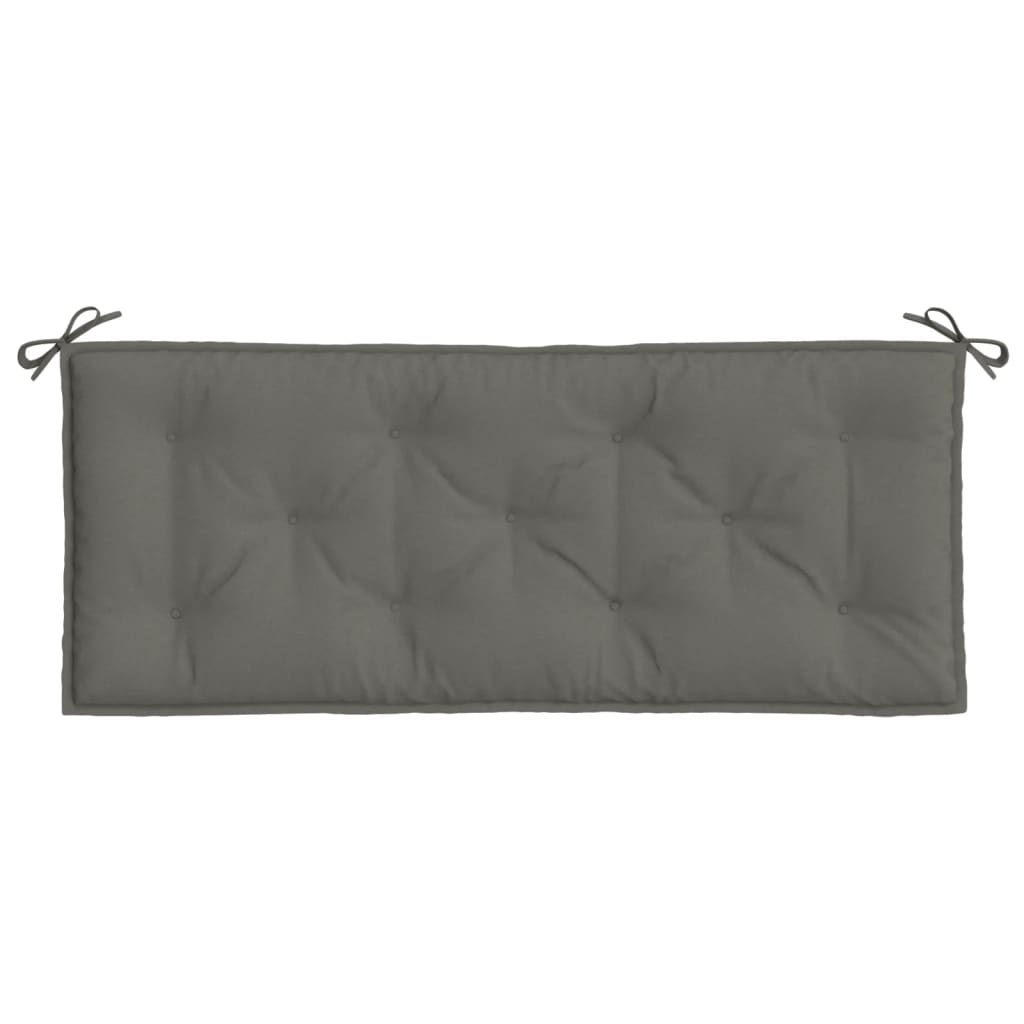 Garden Bench Cushion Dark Gray Mélange 120x50x7 cm Fabric