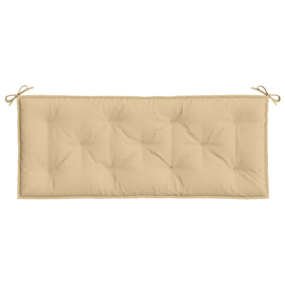 Cuscino per Panca da Giardino Beige Mélange 120x50x7cm Tessuto