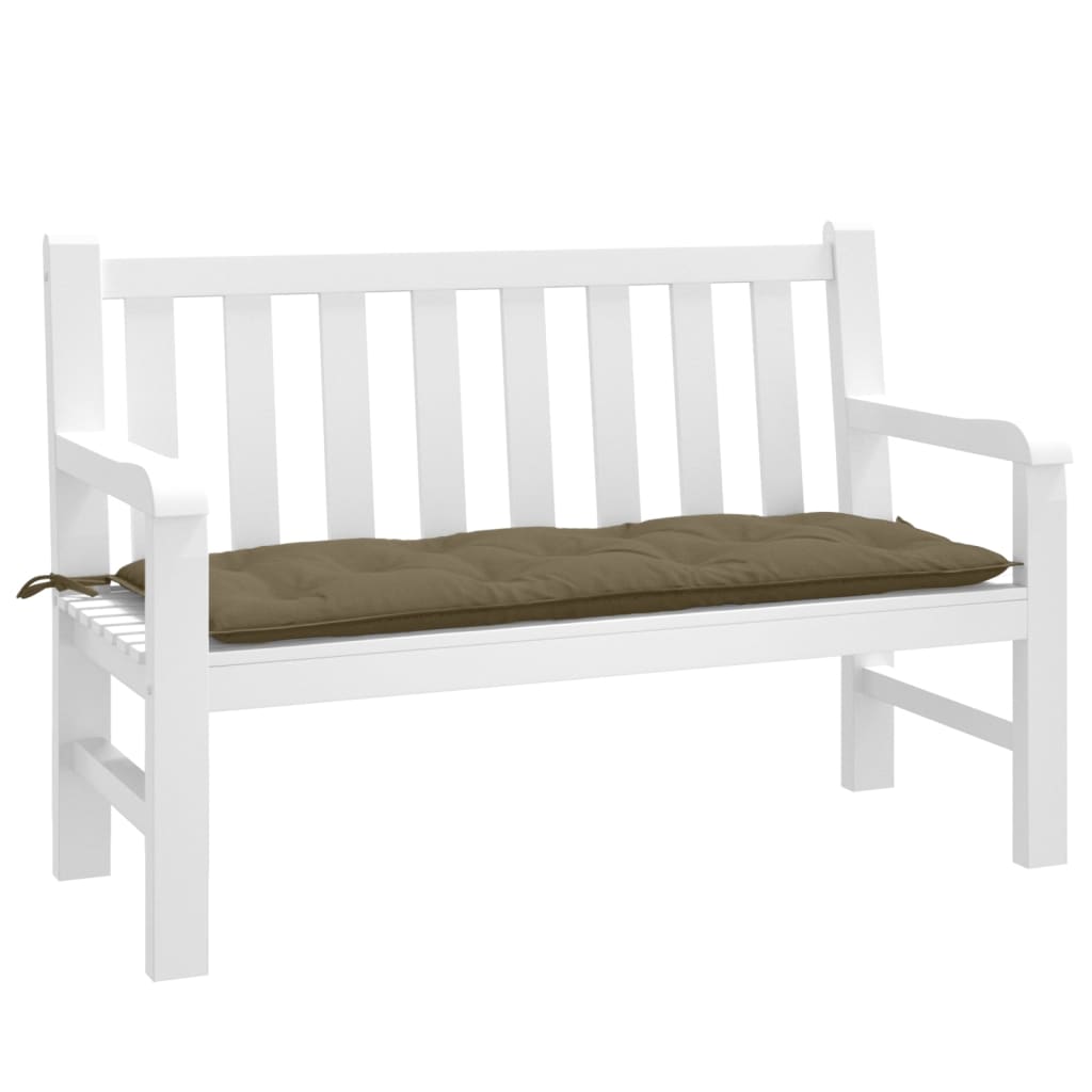Cuscino per Panca da Giardino Tortora Mélange 120x50x7cm | homemem39