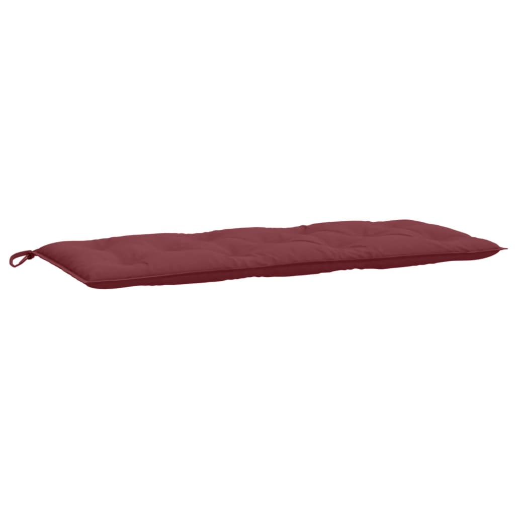 Cuscino Panca Giardino Rosso Vino Mélange 120x50x7cm Tessuto | homemem39