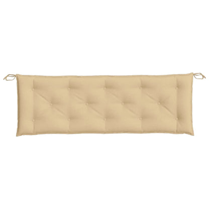 Cuscino Panca da Giardino Beige Mélange 150x50x7 cm in Tessuto