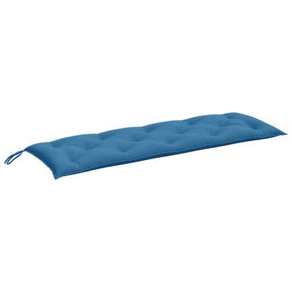 Cuscino Panca da Giardino Blu Mélange 150x50x7 cm in Tessuto