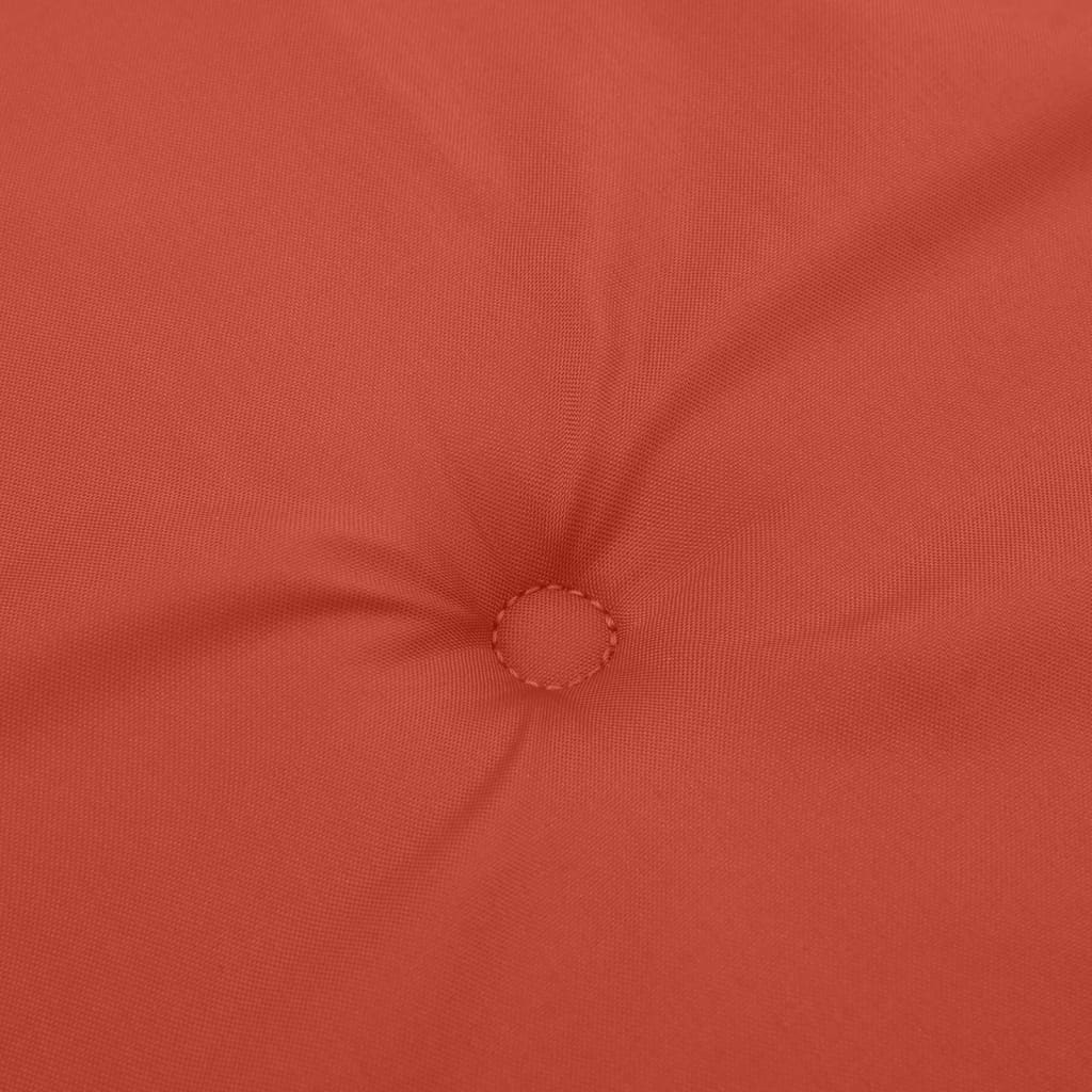 Cuscino Panca da Giardino Rosso Mélange 150x50x7 cm in Tessuto