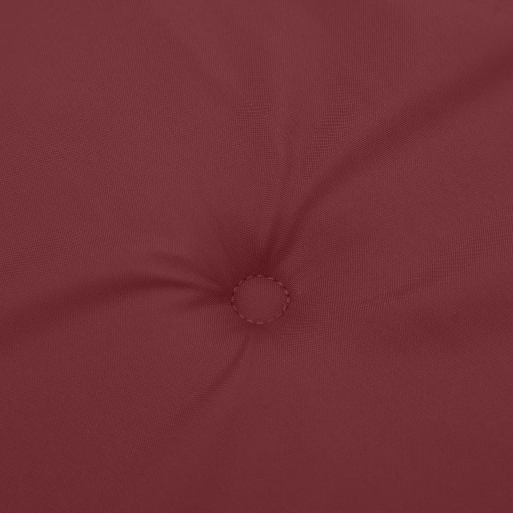 Cuscino Panca da Giardino Rosso Vino Mélange 150x50x7cm Tessuto | homemem39