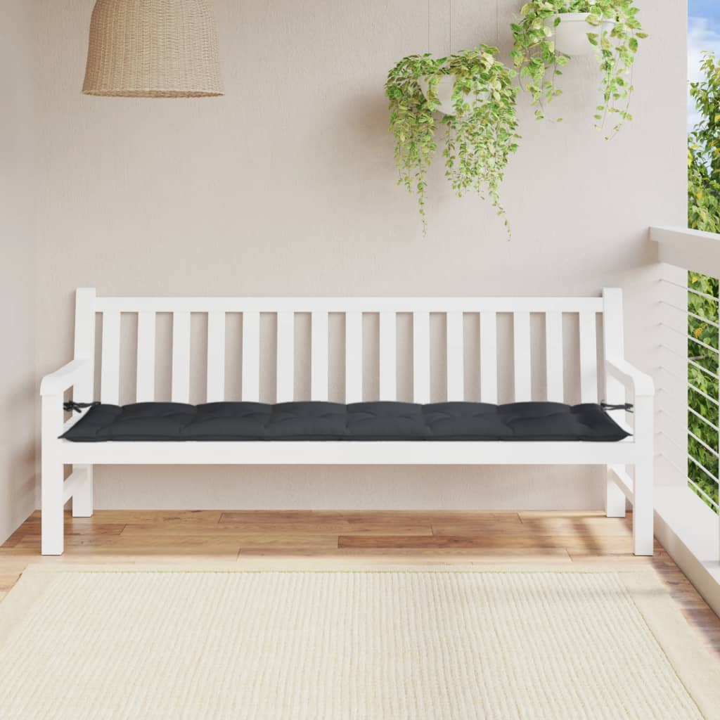Garden Bench Cushion Anthracite Mélange 100x50x7cm Fabric