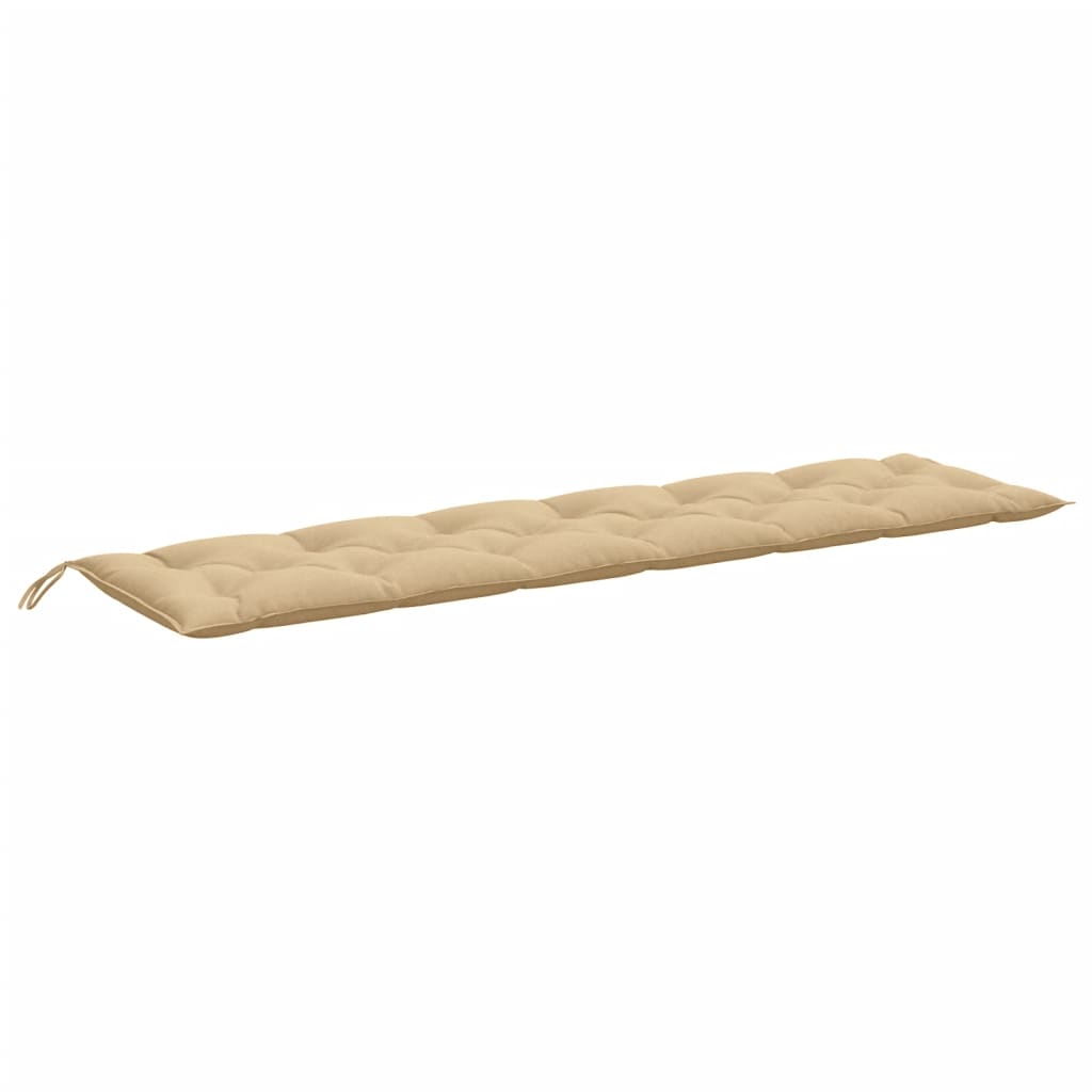 Cuscino per Panca da Giardino Beige Mélange 200x50x7 cm Tessuto | homemem39