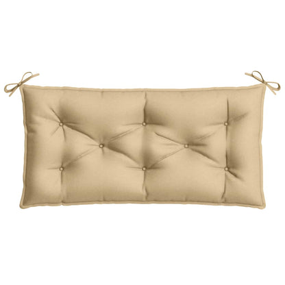 Cuscini Panca Giardino 2pz Beige Mélange 100x50x7cm Tessuto