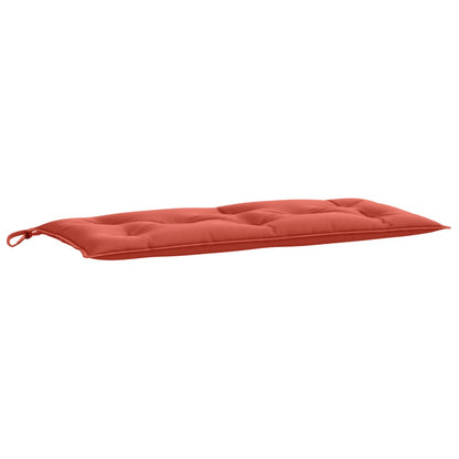 Cuscini Panca Giardino 2pz Rosso Mélange 100x50x7cm Tessuto