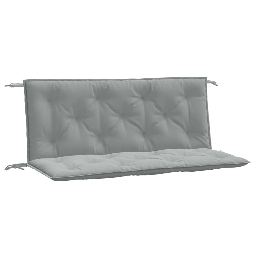 Garden Bench Cushions 2pcs Light Gray Mélange 120x50x7cm