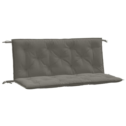 Garden Bench Cushions 2pcs Dark Gray Mélange 120x50x7 cm