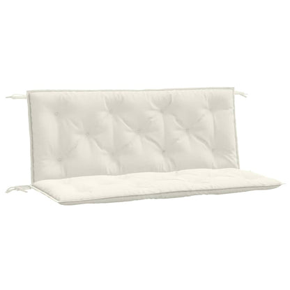 Garden Bench Cushions 2pcs Cream Mélange 120x50x7 cm in Fabric