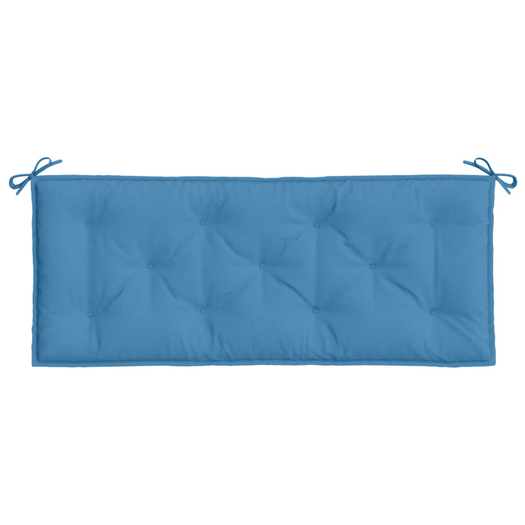 Garden Bench Cushions 2pcs Blue Mélange 120x50x7 cm in Fabric