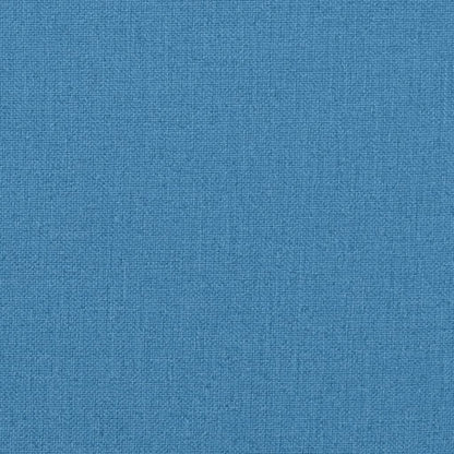 Cuscini Panca Giardino 2pz Blu Mélange 120x50x7 cm in Tessuto