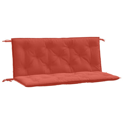 Garden Bench Cushions 2pcs Mélange Red 120x50x7 cm Fabric