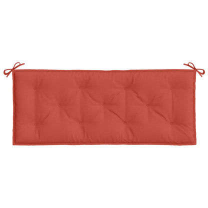 Garden Bench Cushions 2pcs Mélange Red 120x50x7 cm Fabric