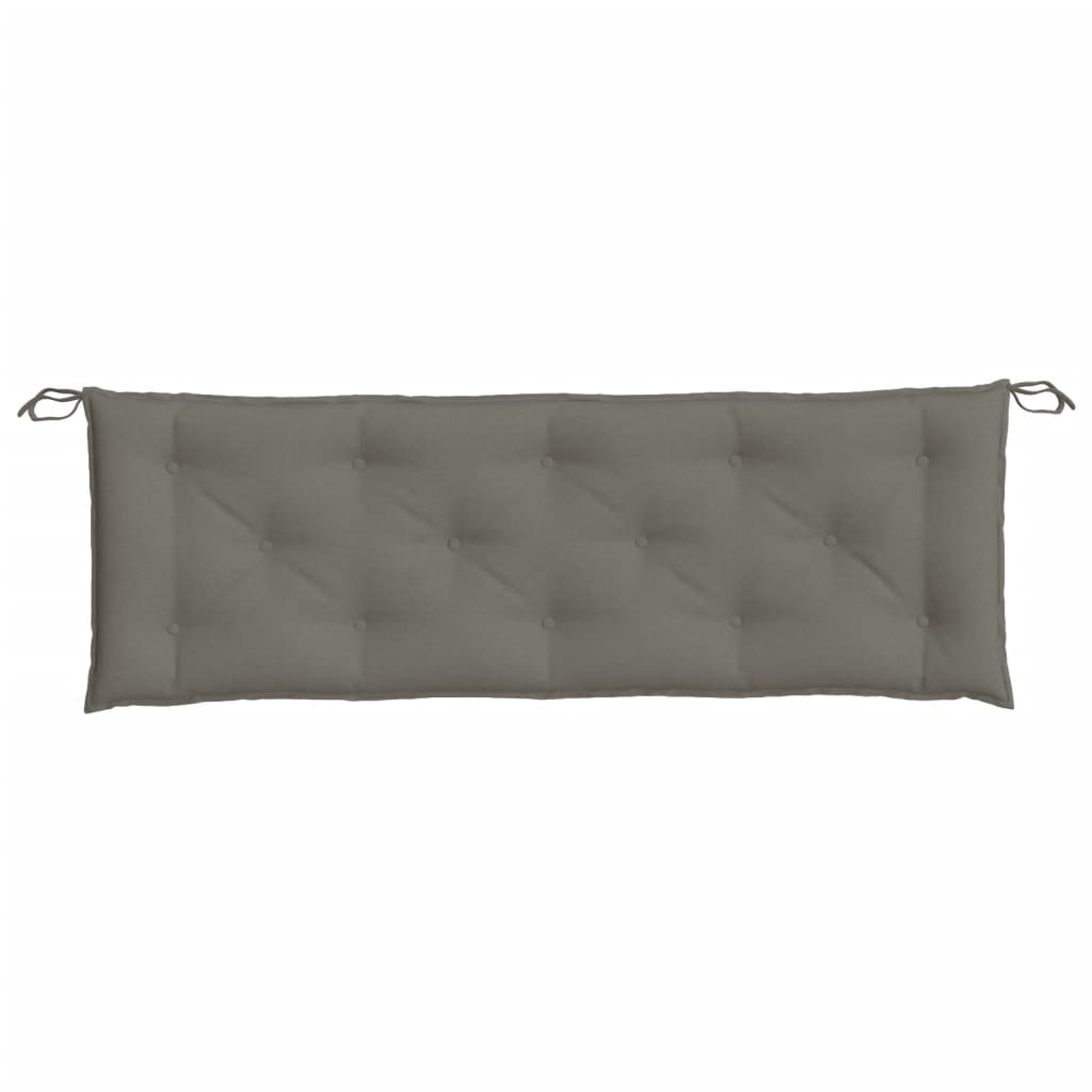 Garden Bench Cushions 2pcs Dark Gray Mélange 150x50x7 cm