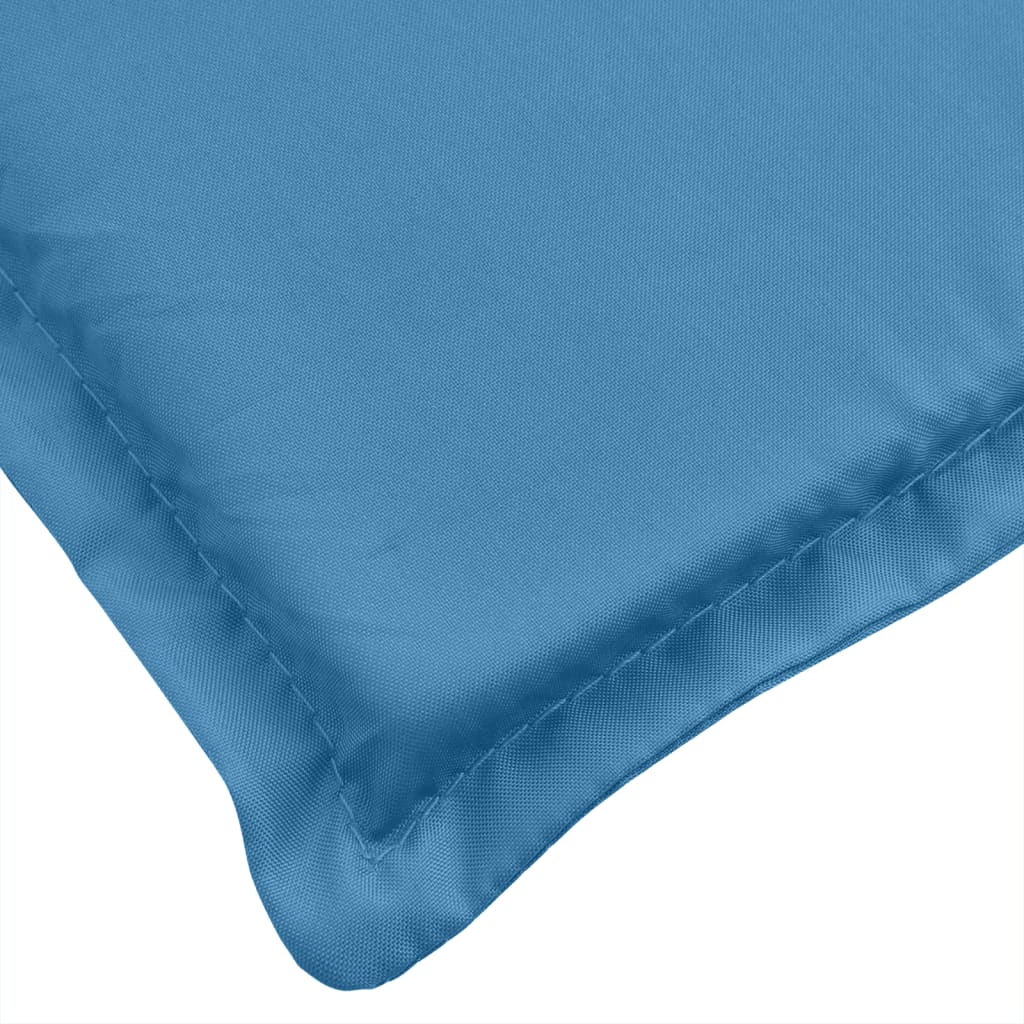 Cuscini Panca Giardino 2pz Blu Mélange 180x50x7 cm Tessuto | homemem39