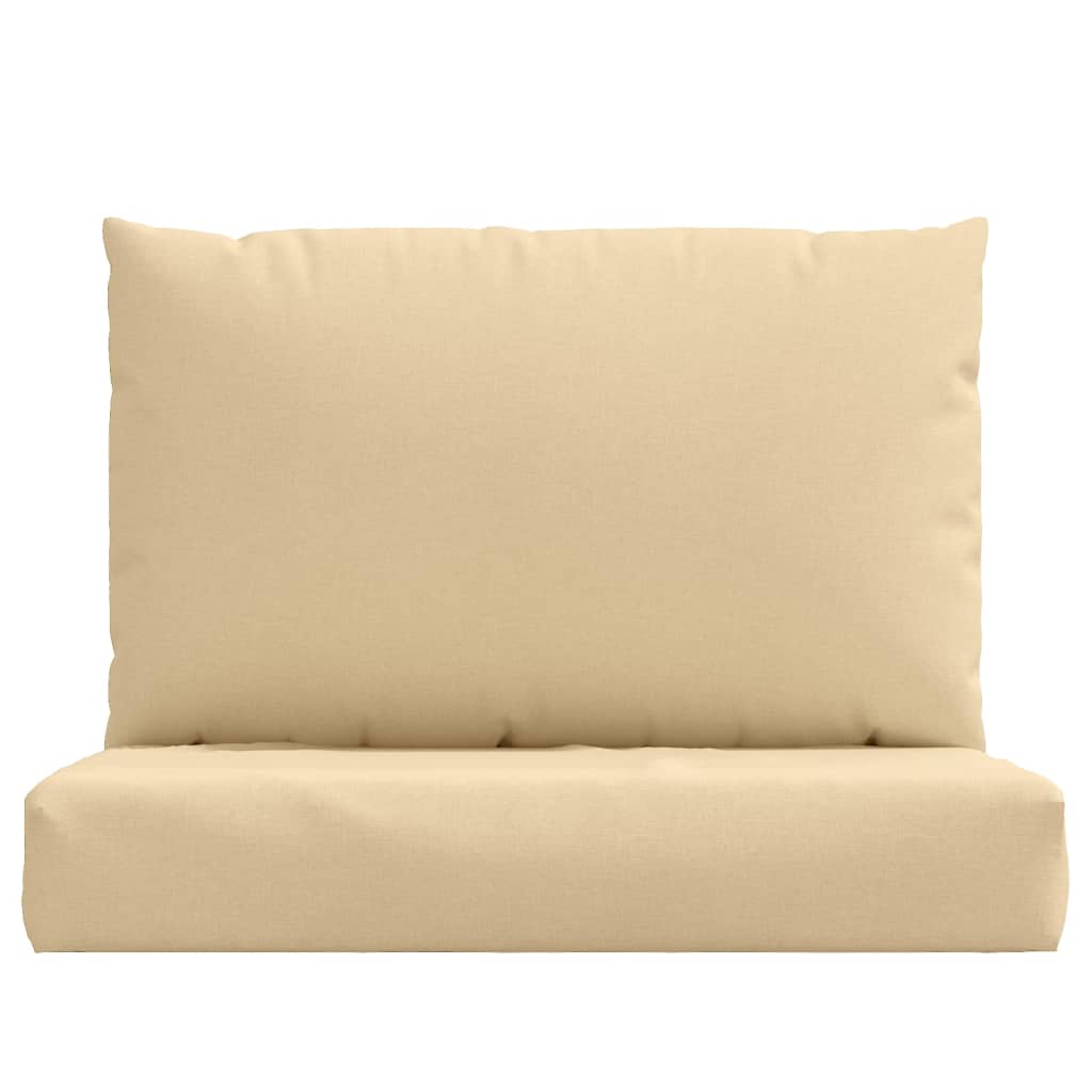 Pallet Cushions 2 pcs Beige Mélange in Fabric