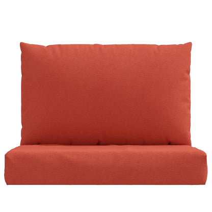 Pallet Cushions 2 pcs Red Mélange in Fabric