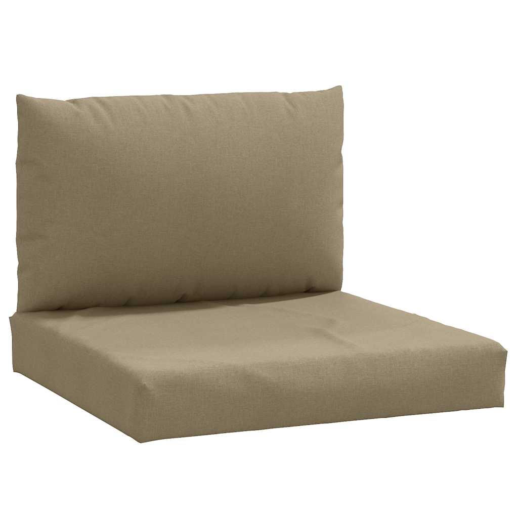 Cuscini per Pallet 2 pz Tortora Mélange in Tessuto | homemem39