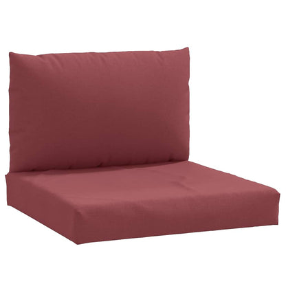 Pallet Cushions 2 pcs Wine Red Mélange in Fabric