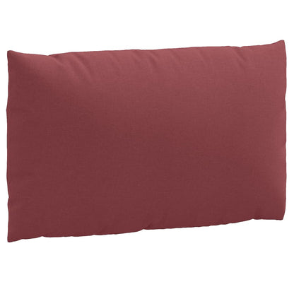 Pallet Cushions 2 pcs Wine Red Mélange in Fabric