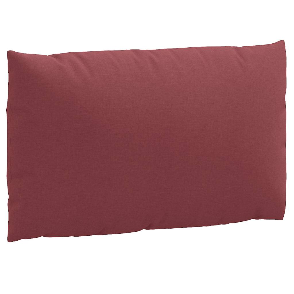 Cuscini per Pallet 3 pz Rosso Vino Mélange in Tessuto | homemem39