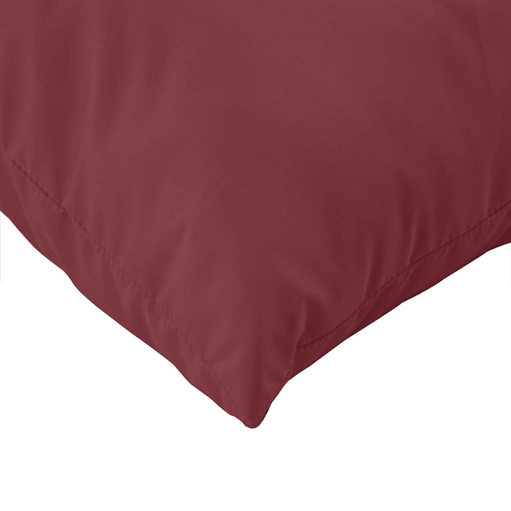 Cuscini per Pallet 3 pz Rosso Vino Mélange in Tessuto | homemem39