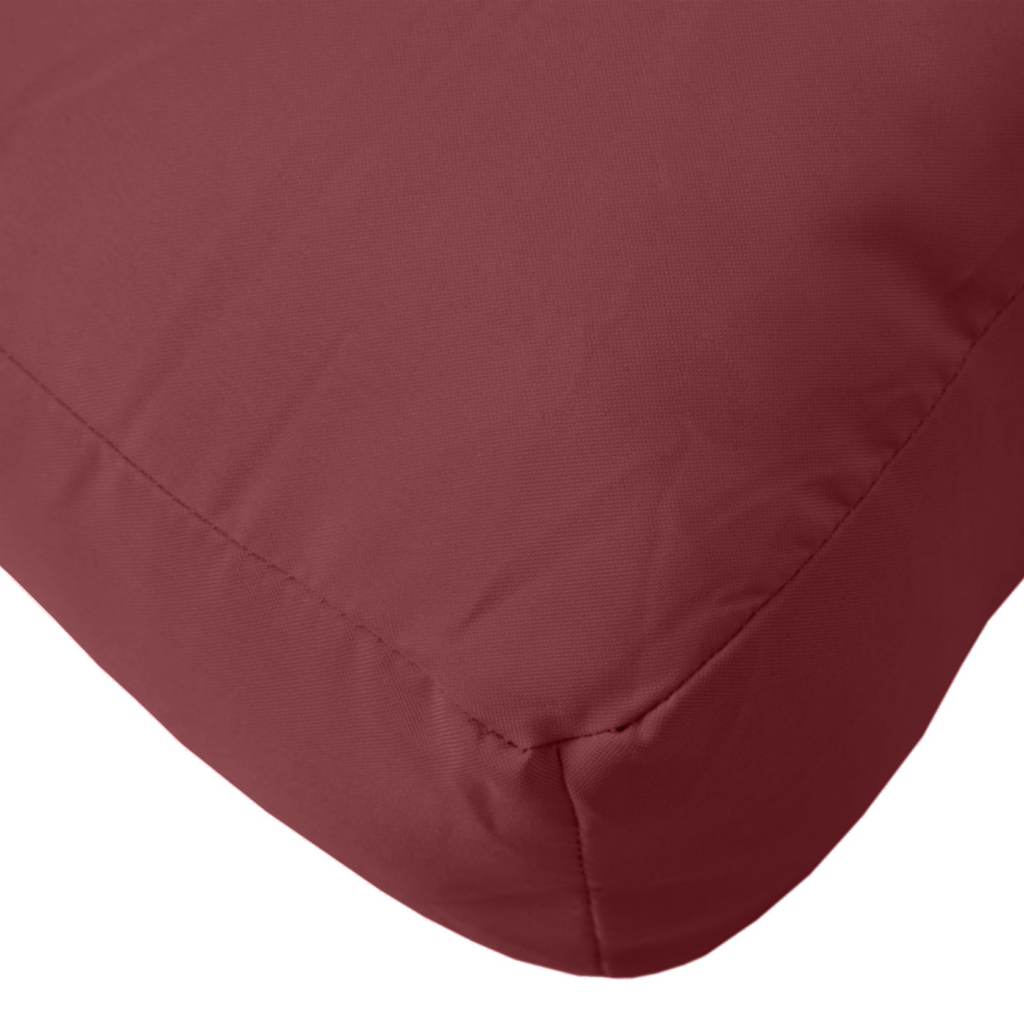 Cuscini per Pallet 3 pz Rosso Vino Mélange in Tessuto | homemem39